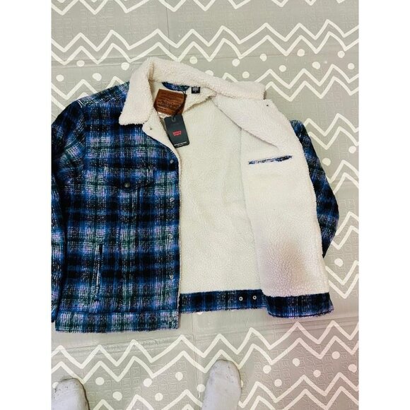 Vintage levis trucker Sherpa jacket coat winter parka - Picture 10 of 10